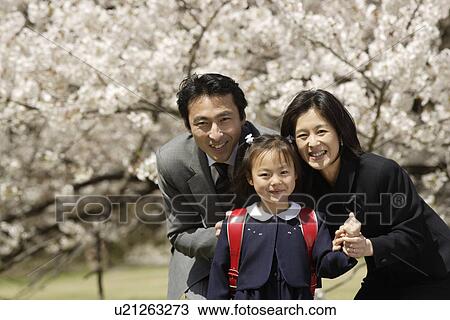 Portrait of a family standing under tree View Large Photo Image Stock Image - Portrait of a family standing under tree. Fotosearch