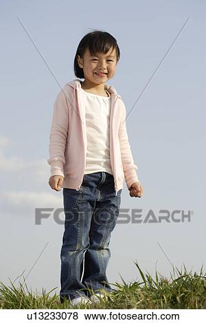 Portrait of a preschooler girl smiling View Large Photo Image Stock Photo - Portrait of a preschooler girl smiling. Fotosearch