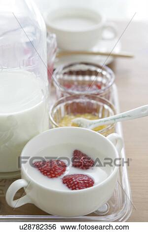 Stock Photograph - Breakfast on tray. Fotosearch