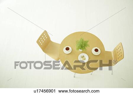 Table and two chairs View Large Photo Image Stock Image - Table and two chairs. Fotosearch