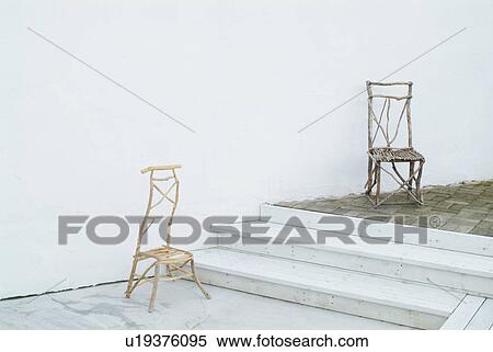 Two chairs on terrace View Large Photo Image Stock Photography - Two chairs on terrace. Fotosearch