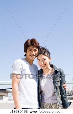 Portrait of young couple View Large Photo Image Stock Image - Portrait of young couple. Fotosearch