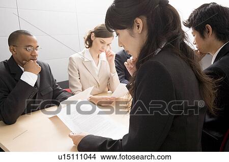 Business people having meeting View Large Photo Image Picture - Business people having meeting. Fotosearch