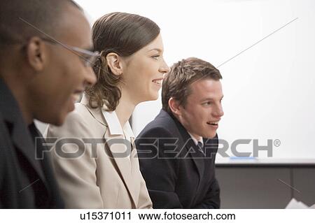 Business people having meeting View Large Photo Image Stock Image - Business people having meeting. Fotosearch