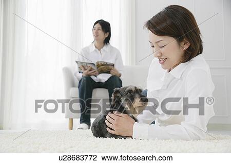 Young couple and Dachshund View Large Photo Image Stock Image - Young couple and Dachshund. Fotosearch
