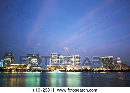 Buildings and Tokyo Bay at night View Large Photo Image Stock Image - Buildings and Tokyo Bay at night. Fotosearch