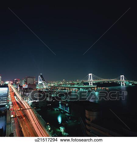 Night view in Tokyo View Large Photo Image Picture - Night view in Tokyo. Fotosearch