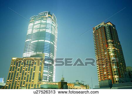 Stock Image - Roppongi Hills at night. Fotosearch