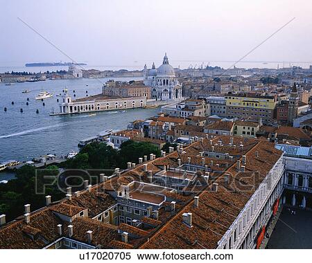 Stock Photography - Aerial view of Venice city in Italy. Fotosearch