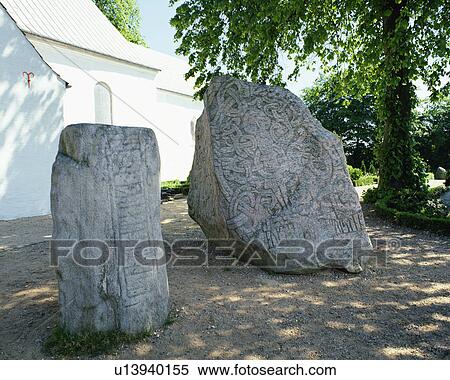 Ancient carvings on large rocks in Jelling Mounds, Denmark View Large Photo Image Stock Photography - Ancient carvings on large rocks in Jelling Mounds, Denmark. Fotosearch
