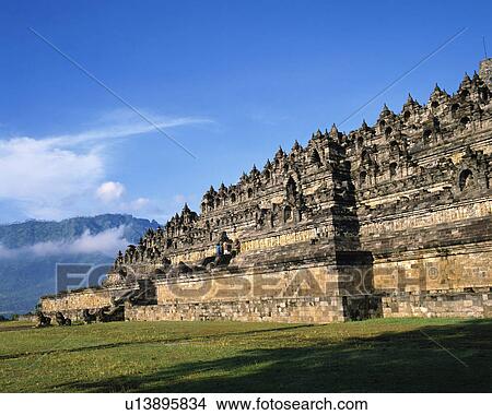 Borobudur Temple in Java Indonesia View Large Photo Image Picture - Borobudur Temple in Java Indonesia. Fotosearch