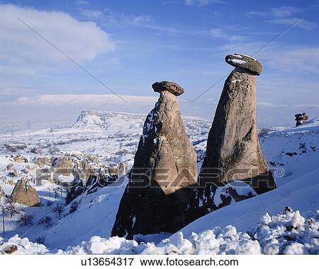 Goreme National Park in Cappadocia, Turkey View Large Photo Image Stock Photo - Goreme National Park in Cappadocia, Turkey. Fotosearch