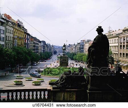 Stock Image - Historic Center in Prague, Czech Republic. Fotosearch