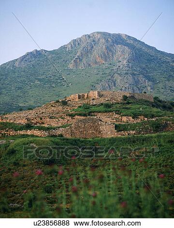 Stock Photo - Old ruins in Mycenae, Greece. Fotosearch