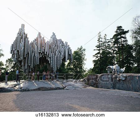 Stock Image - Sibeliur Park in Helsinki, Finland. Fotosearch