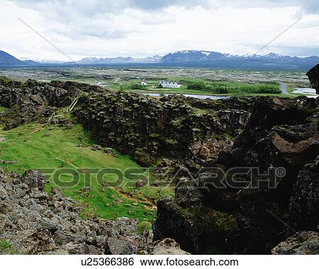 Stock Photograph - Thingvellir National Park, Iceland. Fotosearch