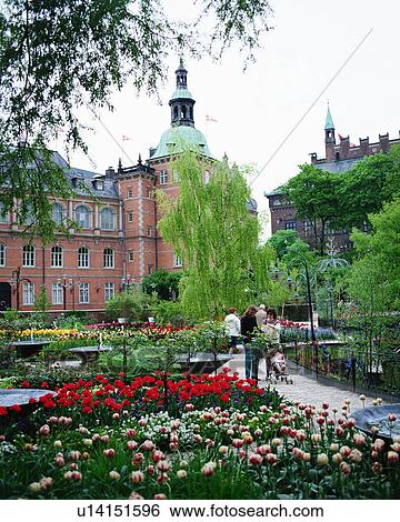 Stock Photograph - Tivoli Garden in Copenhagen, Denmark. Fotosearch