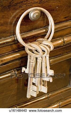 Antique Key Ring Hanging From Dresser Knob View Large Photo Image Stock Image - Antique Key Ring Hanging From Dresser Knob. Fotosearch
