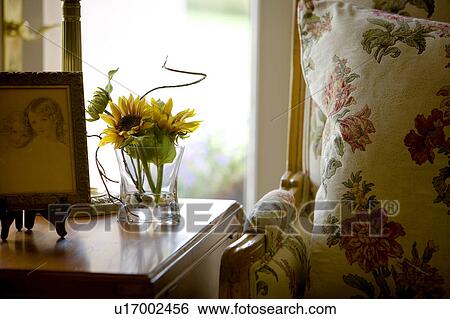 Detail of pillow and sunflowers View Large Photo Image Stock Photograph - Detail of pillow and sunflowers. Fotosearch