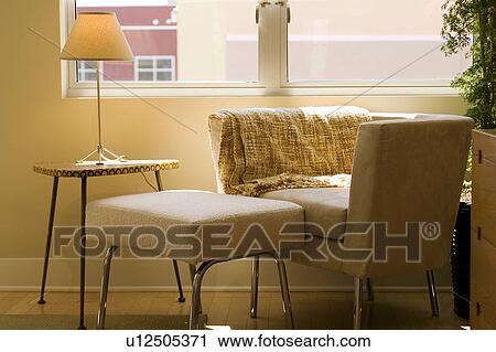 Contemporary Suede Armchair and Ottoman View Large Photo Image Stock Image - Contemporary Suede Armchair and Ottoman. Fotosearch