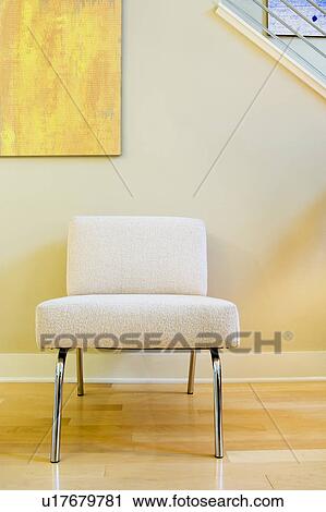 Detail of White Chair under Painting View Large Photo Image Stock Image - Detail of White Chair under Painting. Fotosearch