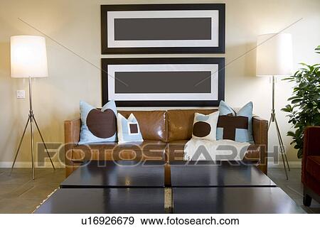 Stock Photo - Interior of contemporary living room. Fotosearch