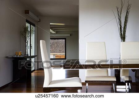 Modern dining room chairs View Large Photo Image Stock Image - Modern dining room chairs. Fotosearch