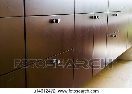 Stock Image - Modern kitchen cabinets. Fotosearch