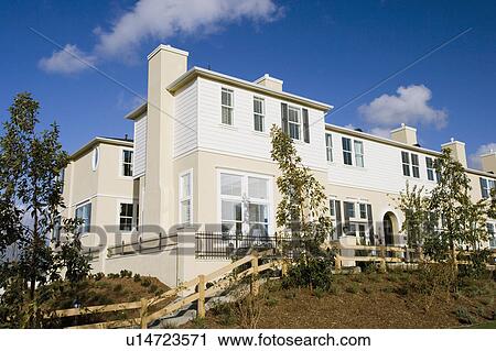 Exterior of Traditional Townhouses View Large Photo Image Stock Image - Exterior of Traditional Townhouses. Fotosearch
