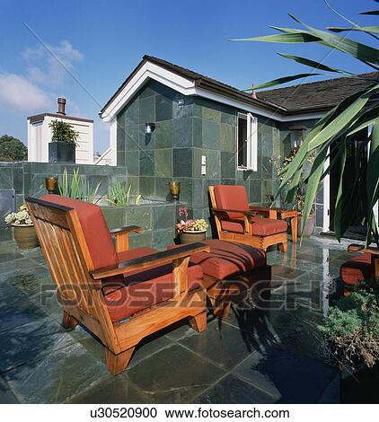 Rooftop porch with green tile View Large Photo Image Stock Image - Rooftop porch with green tile. Fotosearch