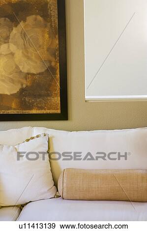 Stock Photo - Couch in a living room. Fotosearch