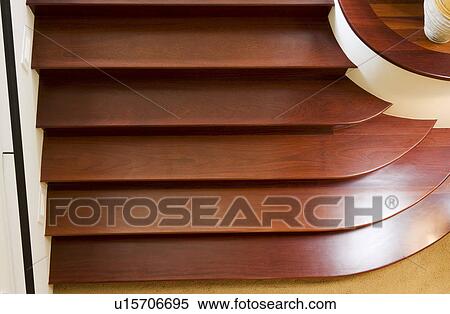 Downward view of wooden stairs View Large Photo Image Stock Photography - Downward view of wooden stairs. Fotosearch