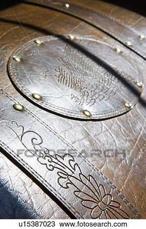 Leather detailed trunk View Large Photo Image Stock Image - Leather detailed trunk. Fotosearch