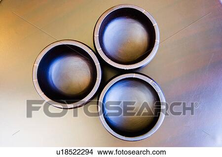 View from above of wooden cups View Large Photo Image Picture - View from above of wooden cups. Fotosearch