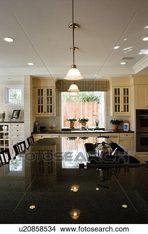 Picture - Contemporary kitchen scene. Fotosearch