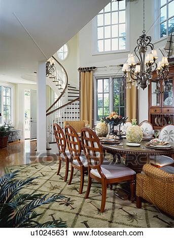 Elegant dining room View Large Photo Image Stock Image - Elegant dining room. Fotosearch