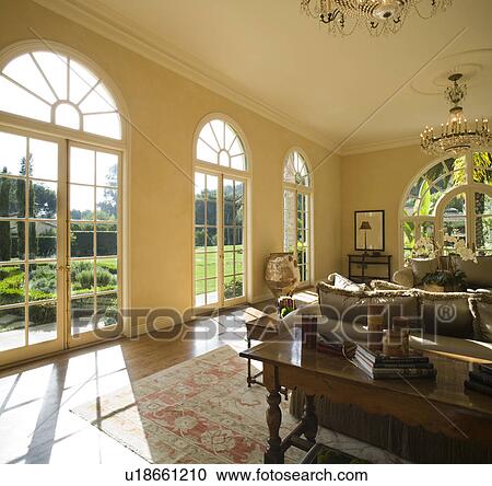Elegant living room View Large Photo Image Stock Image - Elegant living room. Fotosearch