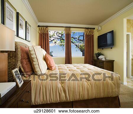 Interior of traditional bedroom View Large Photo Image Stock Image - Interior of traditional bedroom. Fotosearch