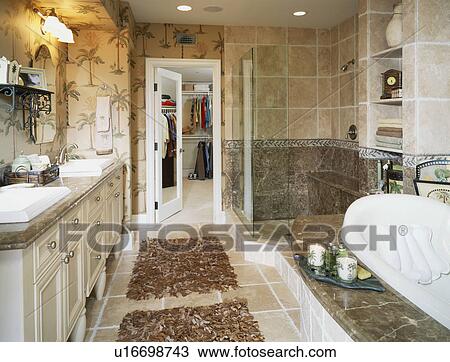 Traditional master bathroom View Large Photo Image Stock Image - Traditional master bathroom. Fotosearch