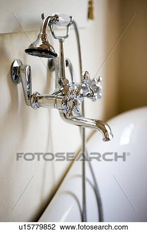 Claw Foot Bathtub and Chrome Faucet View Large Photo Image Stock Image - Claw Foot Bathtub and Chrome Faucet. Fotosearch