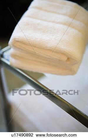 Folded Towel on Top of Glass Shelf View Large Photo Image Stock Image - Folded Towel on Top of Glass Shelf. Fotosearch