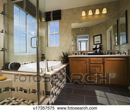 Stock Photography - Interior of contemporary bathroom. Fotosearch