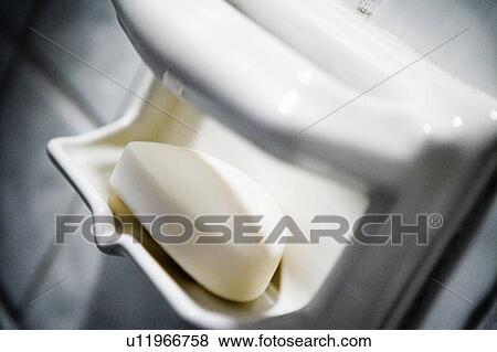 Soap sitting in shower soap dish View Large Photo Image Stock Photo - Soap sitting in shower soap dish. Fotosearch