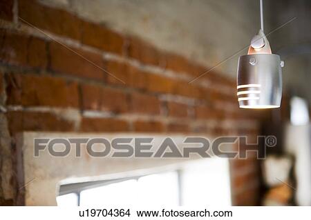 Detail of modern hanging light. View Large Photo Image Picture - Detail of modern hanging light.. Fotosearch