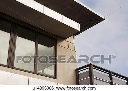 Exterior Detail of Modern Home View Large Photo Image Stock Photograph - Exterior Detail of Modern Home. Fotosearch