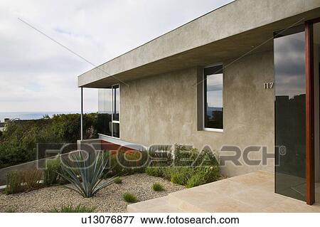 Exterior Details of Contemporary Home View Large Photo Image Stock Photo - Exterior Details of Contemporary Home. Fotosearch