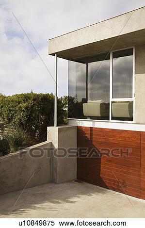 Exterior Details of Contemporary Home View Large Photo Image Stock Photography - Exterior Details of Contemporary Home. Fotosearch