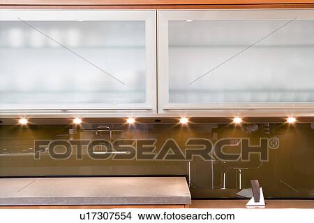 Modern Kitchen Cupboards View Large Photo Image Picture - Modern Kitchen Cupboards. Fotosearch