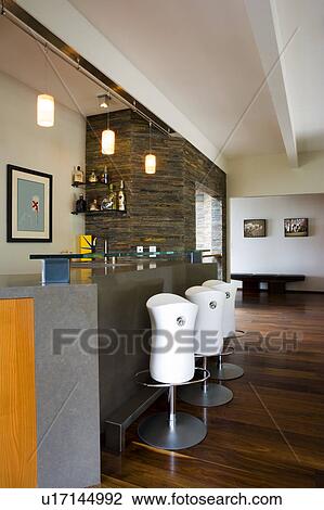 Stock Image - Modern wet bar. Fotosearch