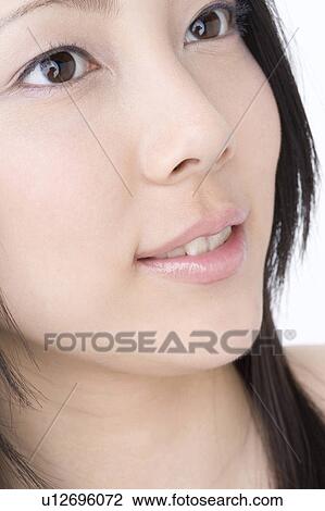 Stock Image - Portrait of woman. Fotosearch